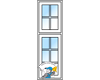 Vinduestype 1 Fag 10 Ruder